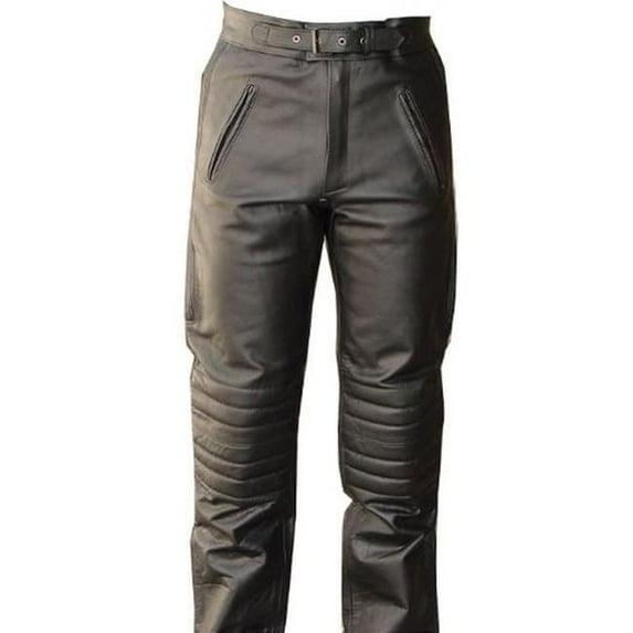 Shelter 407-40 V-Pilot Style Motorcycle Leather Pants - Size 40