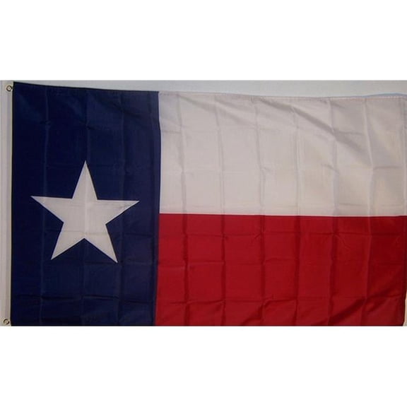Shelter 7040 3 x 5 in. Cotton Lone Star Texas State Flag, Indoor & Outdoor