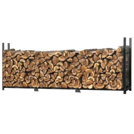 ShelterLogic Black Ultra Duty Firewood Rack