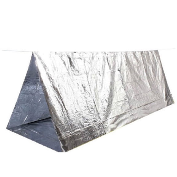 Shelter Persons Outdoor Emergency Portable 2 Camping & Hiking Tent for Rough Weather and Quick Setup Camping & Hiking Platform Competitive Comparison, Silver