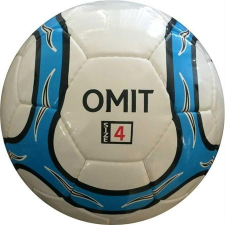 Shelter SB8 4 in. Perrini OMIT Indoor Outdoor Sports Soccer Match Ball&#44; Blue & Black