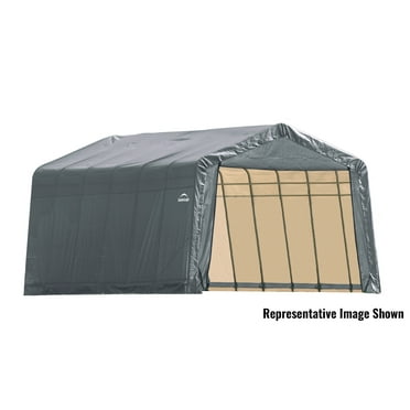 ShelterCoat 13 x 24 ft. Garage Peak Green STD