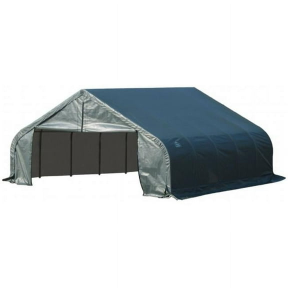 ShelterCoat 22 x 28 ft. Garage Peak Green STD