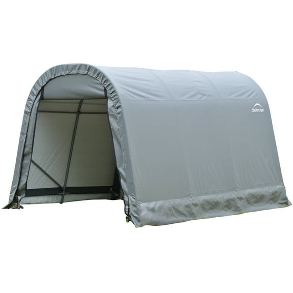 Sheltercoat 8 X 12 Ft. Wind And Snow Rated Garage Round Grey Std