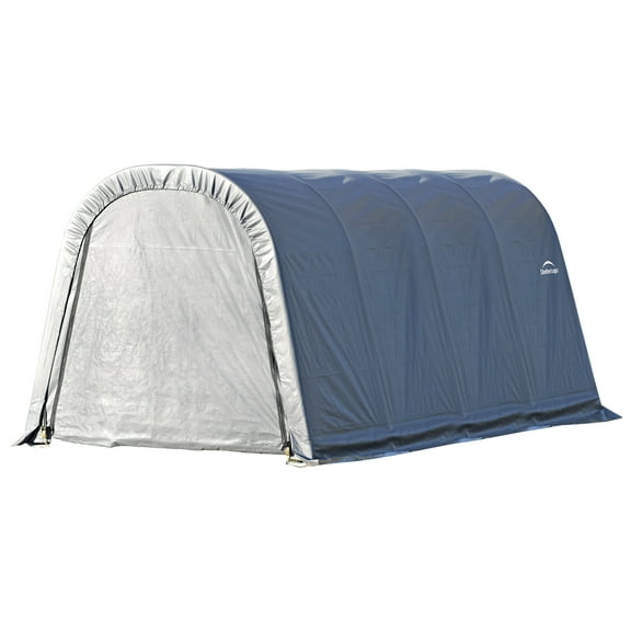 Sheltercoat 10 X 16 Ft. Wind And Snow Rated Garage Round Grey Std