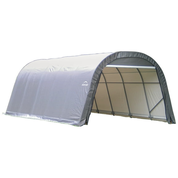 Sheltercoat 12 X 20 Ft. Wind And Snow Rated Garage Round Grey Std