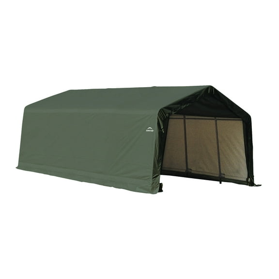 Sheltercoat 13 X 20 Ft. Garage Peak Green Std