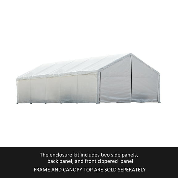 ShelterLogic 1840 White Canopy Enclosure Kit, FR Rated