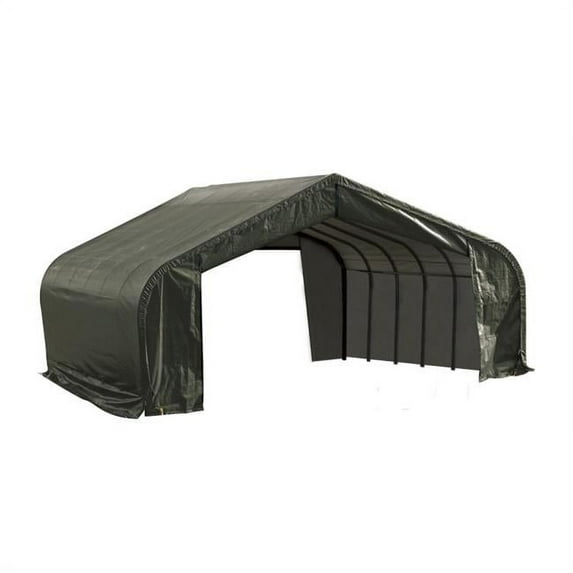 ShelterLogic 22' x 20' x 11' Green Outdoor Travel Sheltercoat Carport