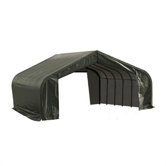 ShelterLogic 22' x 20' x 11' Green Outdoor Travel Sheltercoat Carport