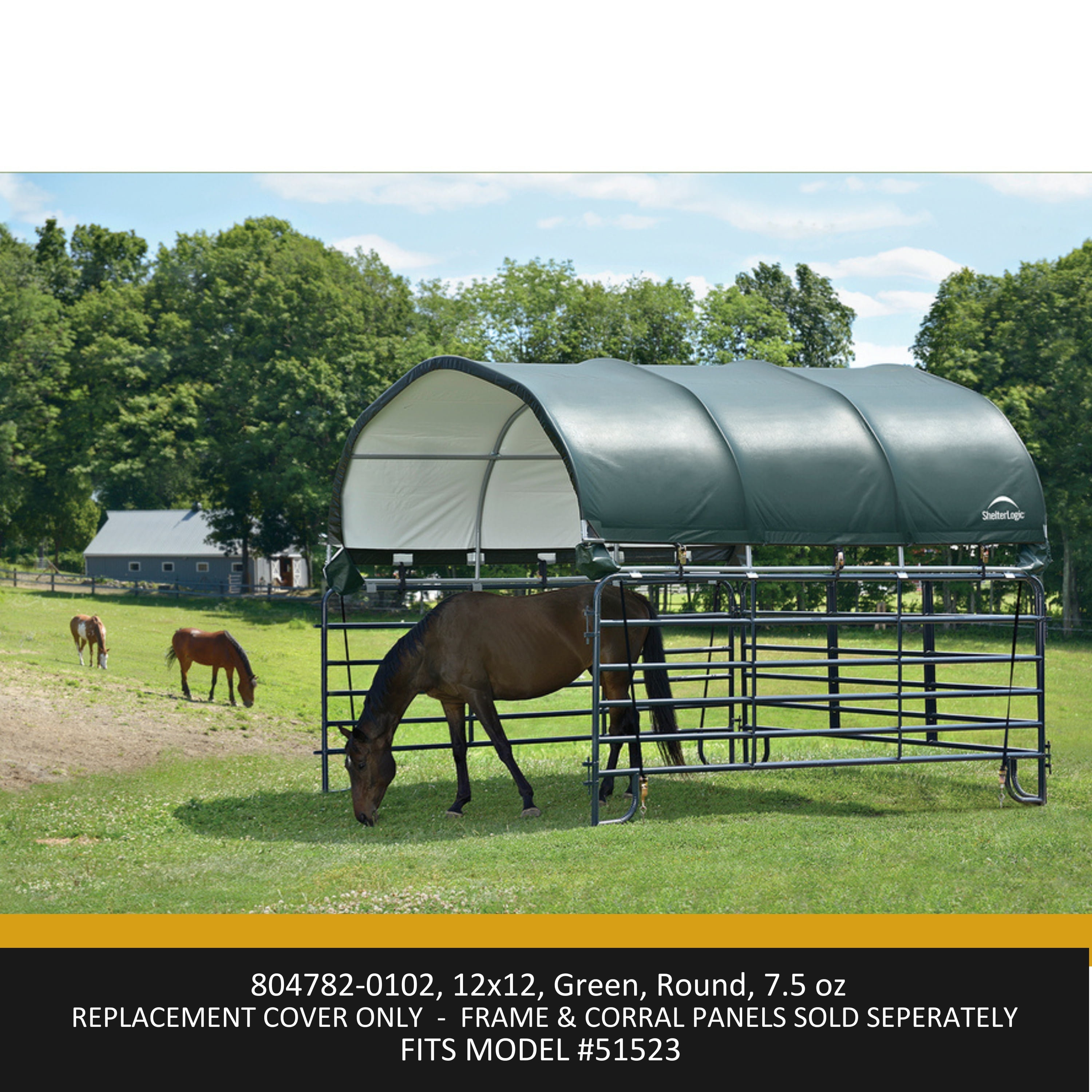 ShelterLogic 51523 12x12 Corral Shelter Replacement