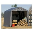 thumbnail image 1 of ShelterLogic 10 Ft. x 10 Ft. Shed-in-a-Box, Peak Gray 70333, 1 of 15