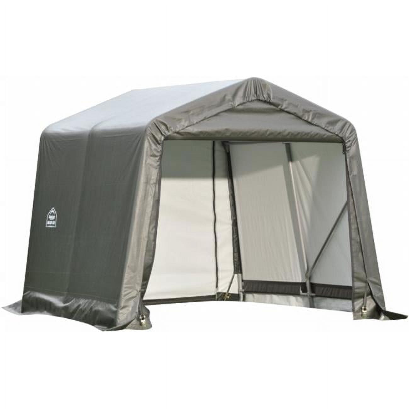 ShelterLogic 72804 10x8x8 Peak Style Shelter- Green Cover Sansujyuku sansujyuku.com