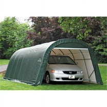 ShelterLogic 76642 12x28x8 Round Style Shelter- Green Cover