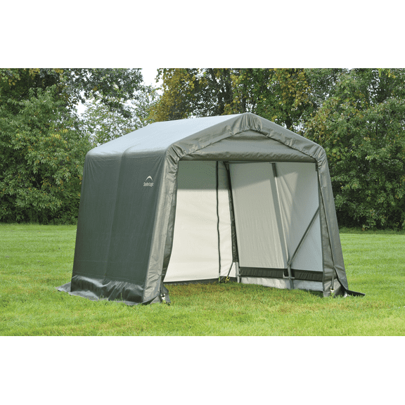 ShelterLogic 8' x 8' x 8' Peak Style Shelter, Gray