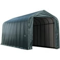 thumbnail image 1 of ShelterLogic 95944 15x44x16 Peak Style Shelter, Green Cover, 1 of 2