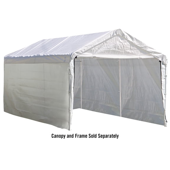 ShelterLogic SuperMax 12 x 20 x 1 ft White Canopy Enclosure Kit (Frame And Canopy Sold Separately)
