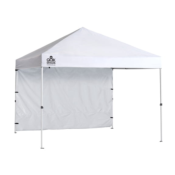 Quik Shade Commercial 10 x 10 x 1 ft White C100 Straight Leg Canopy