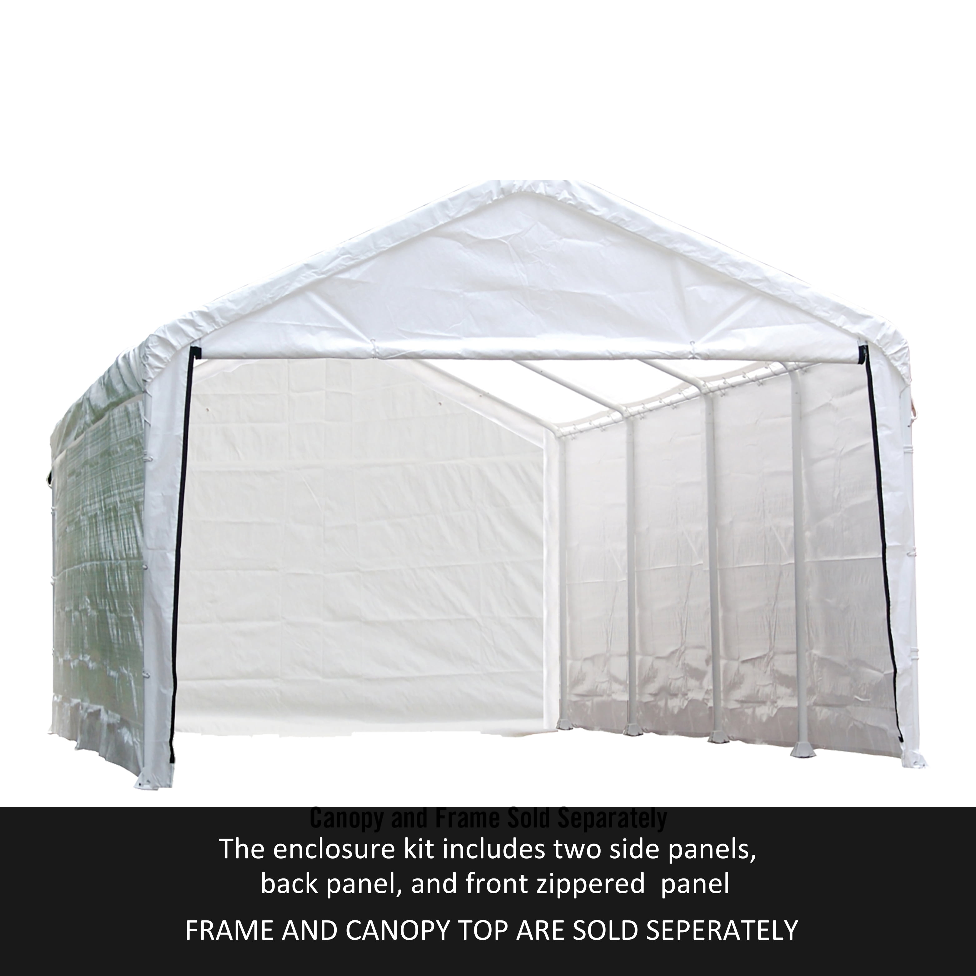 10x20 White Canopy Replacement Cover, Fits 2 Frame