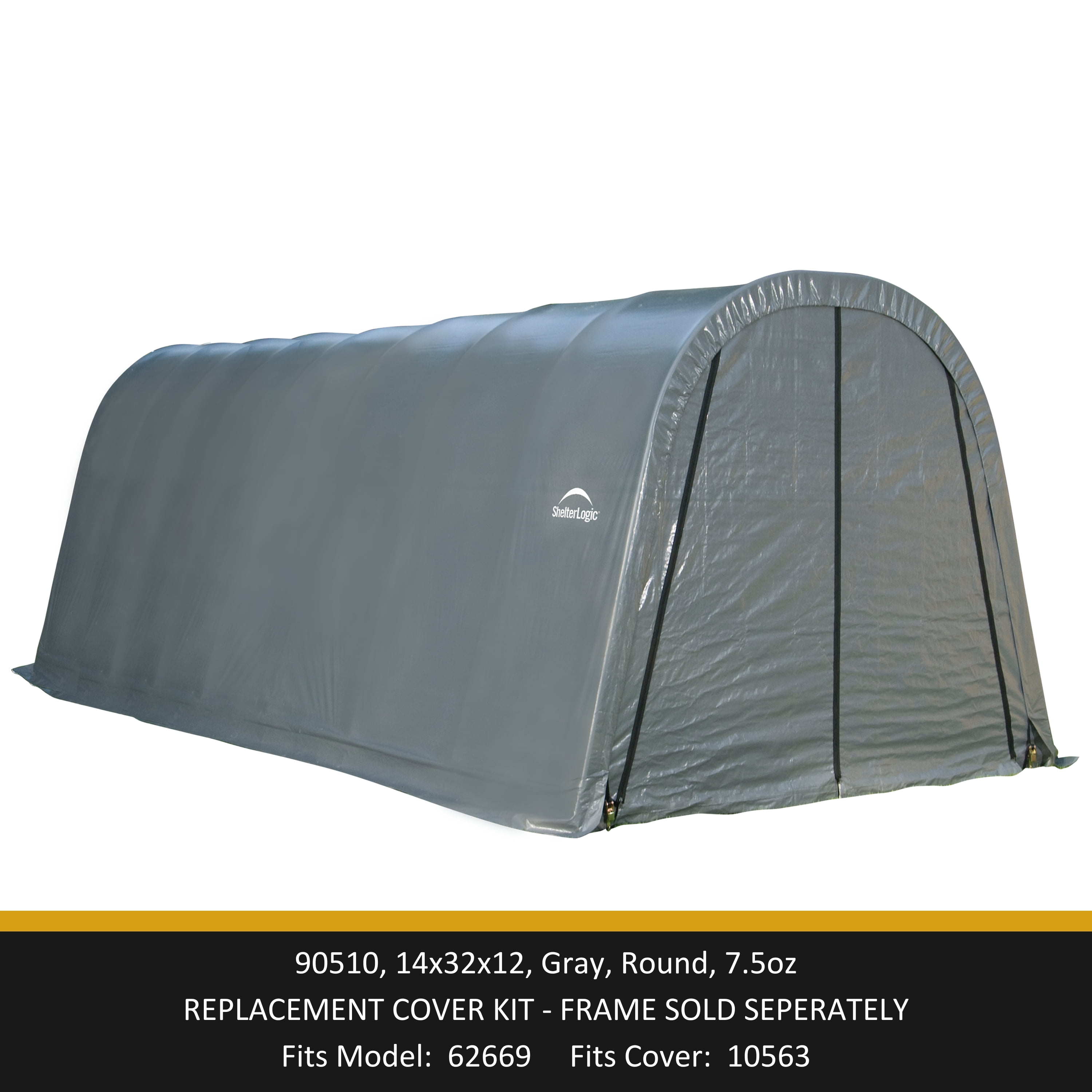 ShelterLogic GarageinaBox Round Top 14x32x12 Replacement Cover kit