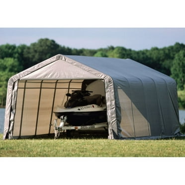 ShelterLogic  Outdoor Garage Vehicle Storage Shed (8 ft H x 12 ft W x 20 ft L)