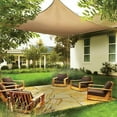 thumbnail image 1 of ShelterLogic 16 x 16 ft Sand Shade Sail Square - Heavyweight (Attachment Point/Pole Not Included), 1 of 5