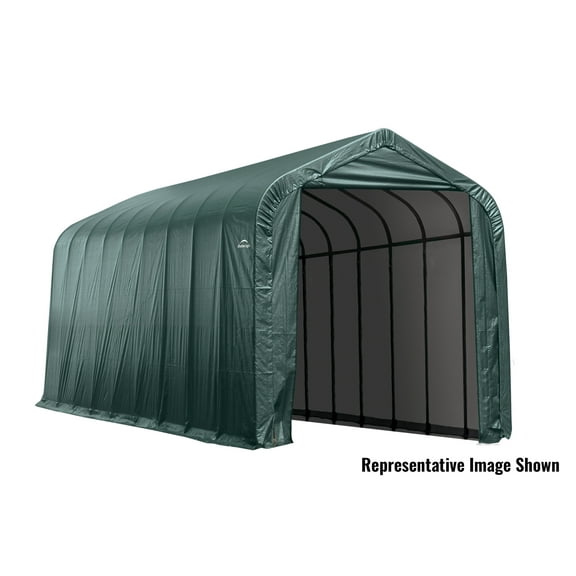 ShelterLogic Sheltercoat 15' x 24' x 12' Green Carport