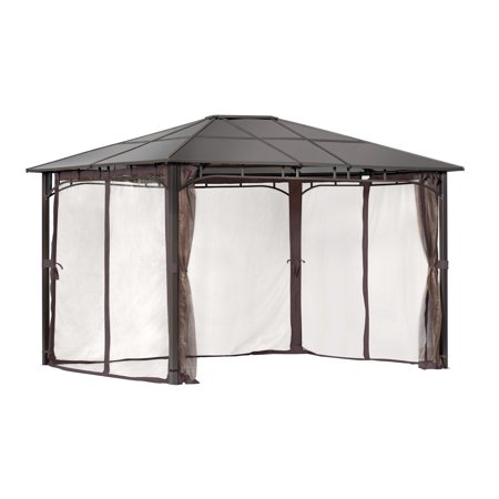 ShelterLogic Sycamore 12 x 10 x 8 ft Brown Gazebo