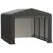 Sheltertube Wind And Snow-Load Rated Garage, 10X14X8 Grey