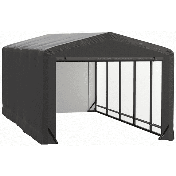 ShelterTube Wind and Snow-Load Rated Garage, 10x23x8 Gray