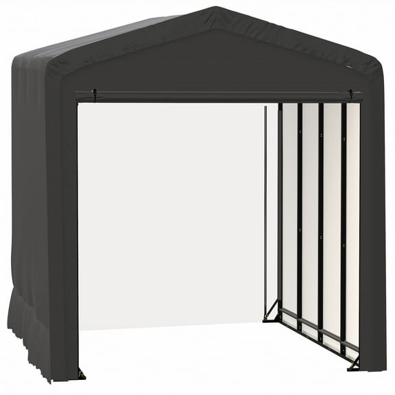 Sheltertube Wind And Snow-Load Rated Garage, 14X18X16 Grey