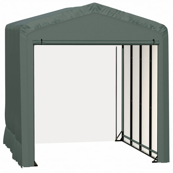 Sheltertube Wind And Snow-Load Rated Garage, 14X18X16 Green