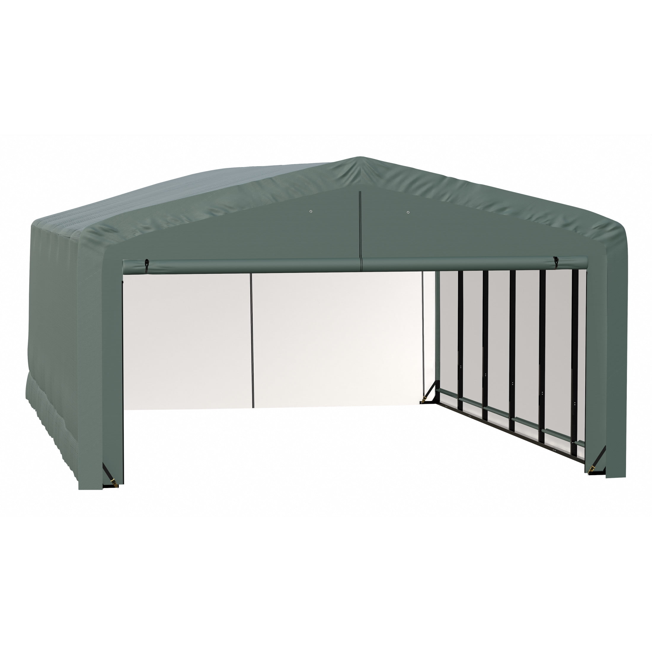 ShelterTube 20x27x12 Green Carports