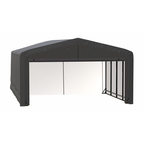 ShelterLogic ShelterTube 20 x 32 x 12 ft Grey Wind And Snow-Load Rated Garage