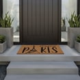 thumbnail image 1 of Evideco Bonjour Natural Coir Door Mat 30x18 Inches - Indoor Outdoor - Front Door Mat for Entryway, Porch, Patio, 1 of 8