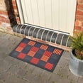 thumbnail image 1 of Evideco Orange Caroll Rubber Door Mat 24x16 Inches - Rubber Backing - Indoor Outdoor - Front Door Mat for Entryway, Porch, Patio, 1 of 6