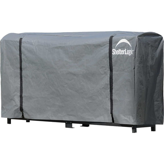 Shelterlogic Firewood Rack-in-a-Box Cover Universal Full Length Fits Most Firewood Racks 8-Feet