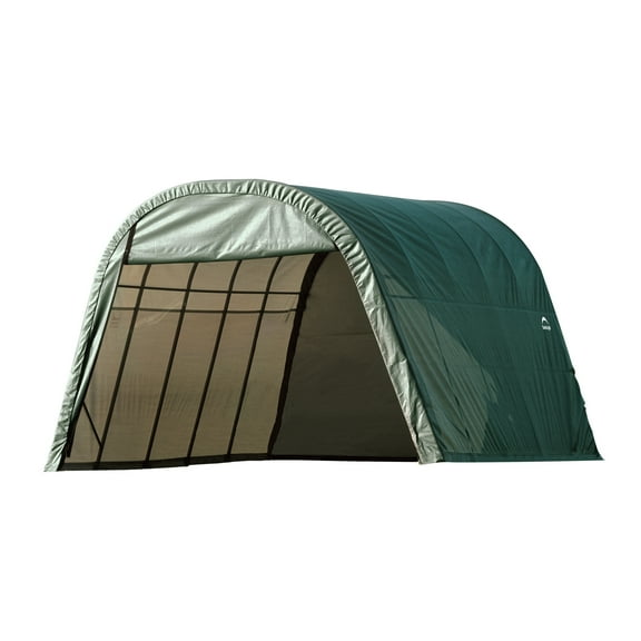 Sheltercoat 13 X 20 Ft. Wind And Snow Rated Garage Round Green Std