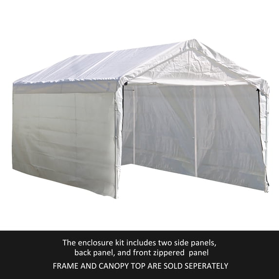 Shelterlogic Super Max 2-in-1 10' x 20' 4-Rib Canopy with Enclosure Kit