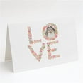 thumbnail image 1 of Sheltie #6 LOVE Greeting Cards and Envelopes Pack of 8 7 in x 5 in, 1 of 3
