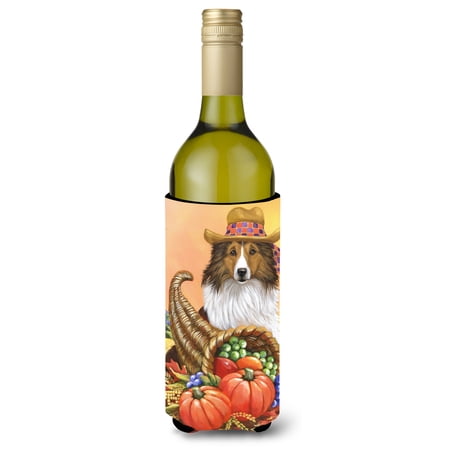 Sheltie Autumn Wine Bottle Hugger