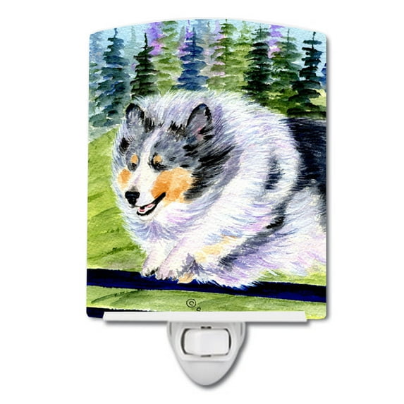 Sheltie Ceramic Night Light