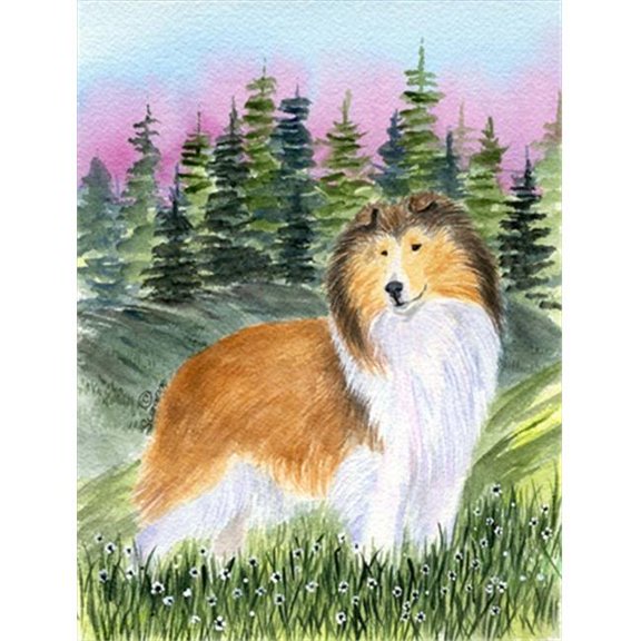 Sheltie Flag Canvas - House Size