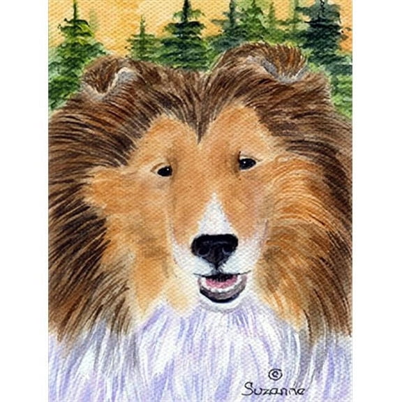 Sheltie Flag Canvas - House Size