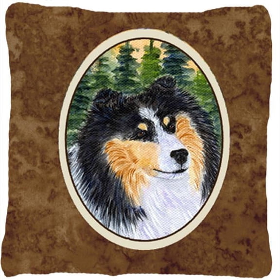 Sheltie Indoor & Outdoor Fabric Decorative Pillow