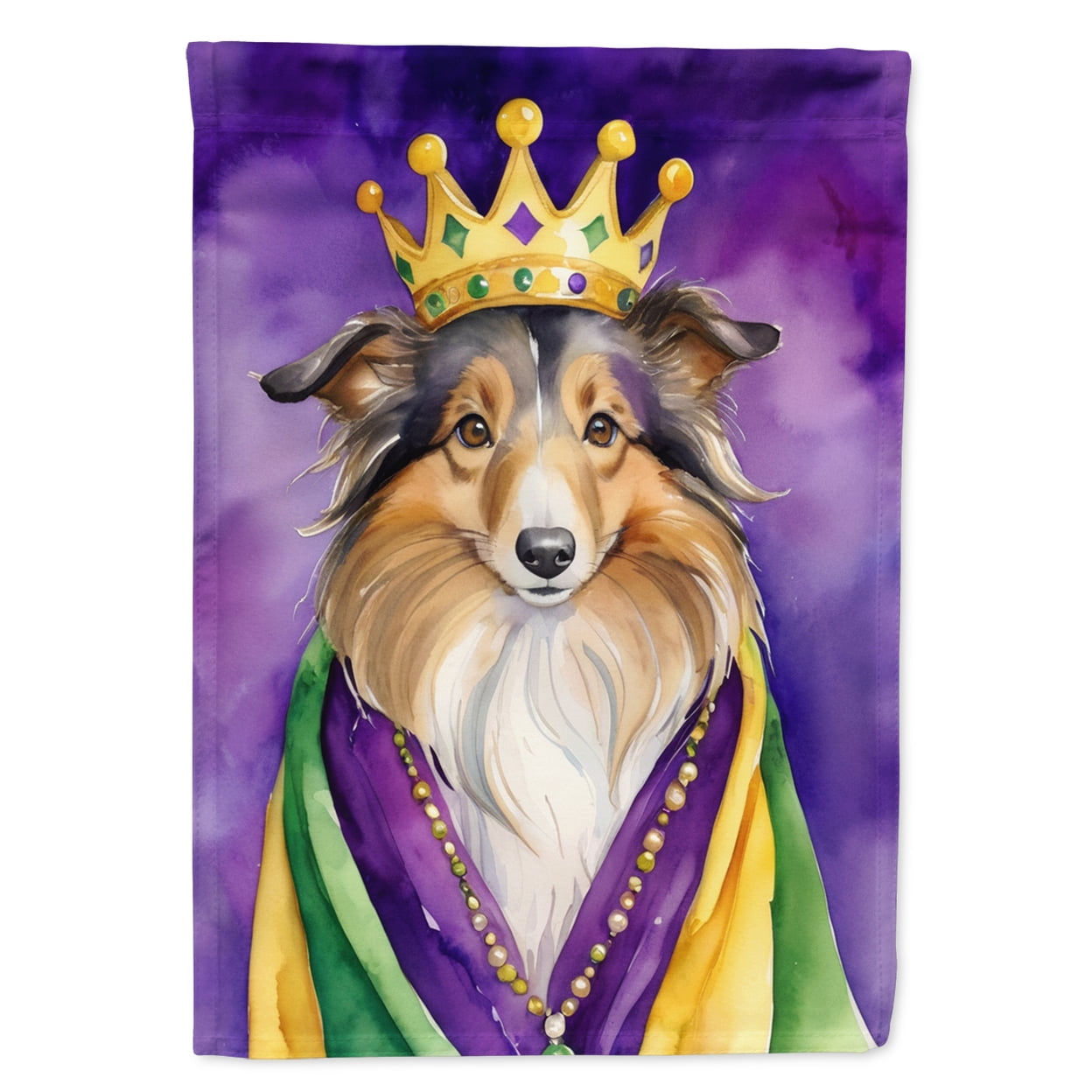 Sheltie Gartenflagge – 'A House Is Not A Home Without A Sheltie' | Wetterfest, Beidseitig Bedruckt | 30,5 X 45,7 Cm