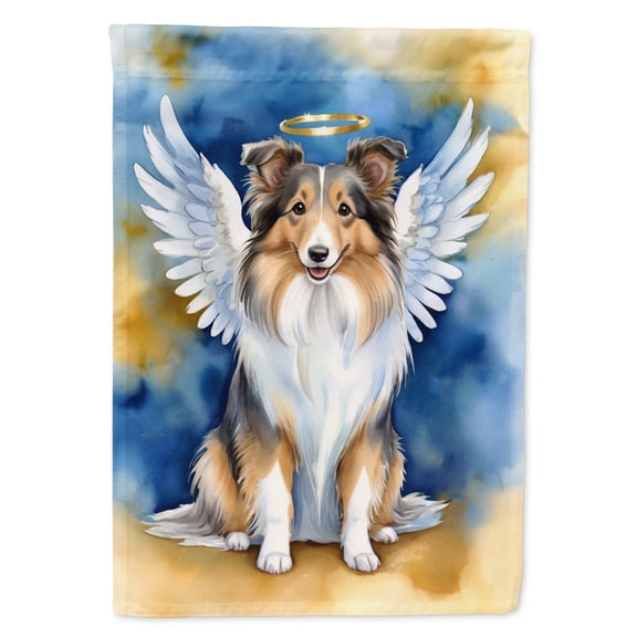 Sheltie My Angel House Flag