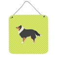 thumbnail image 1 of Sheltie & Shetland Sheepdog Checkerboard Green Wall or Door Hanging Prints, 1 of 1