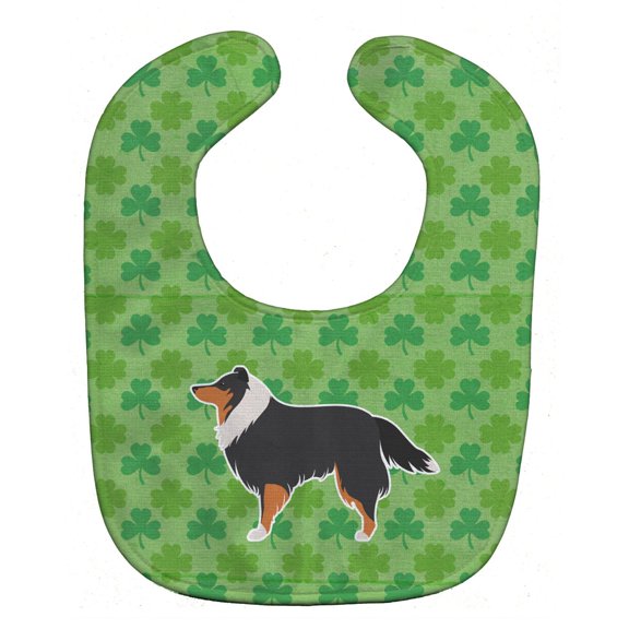 Sheltie/Shetland Sheepdog Shamrocks  Baby Bib