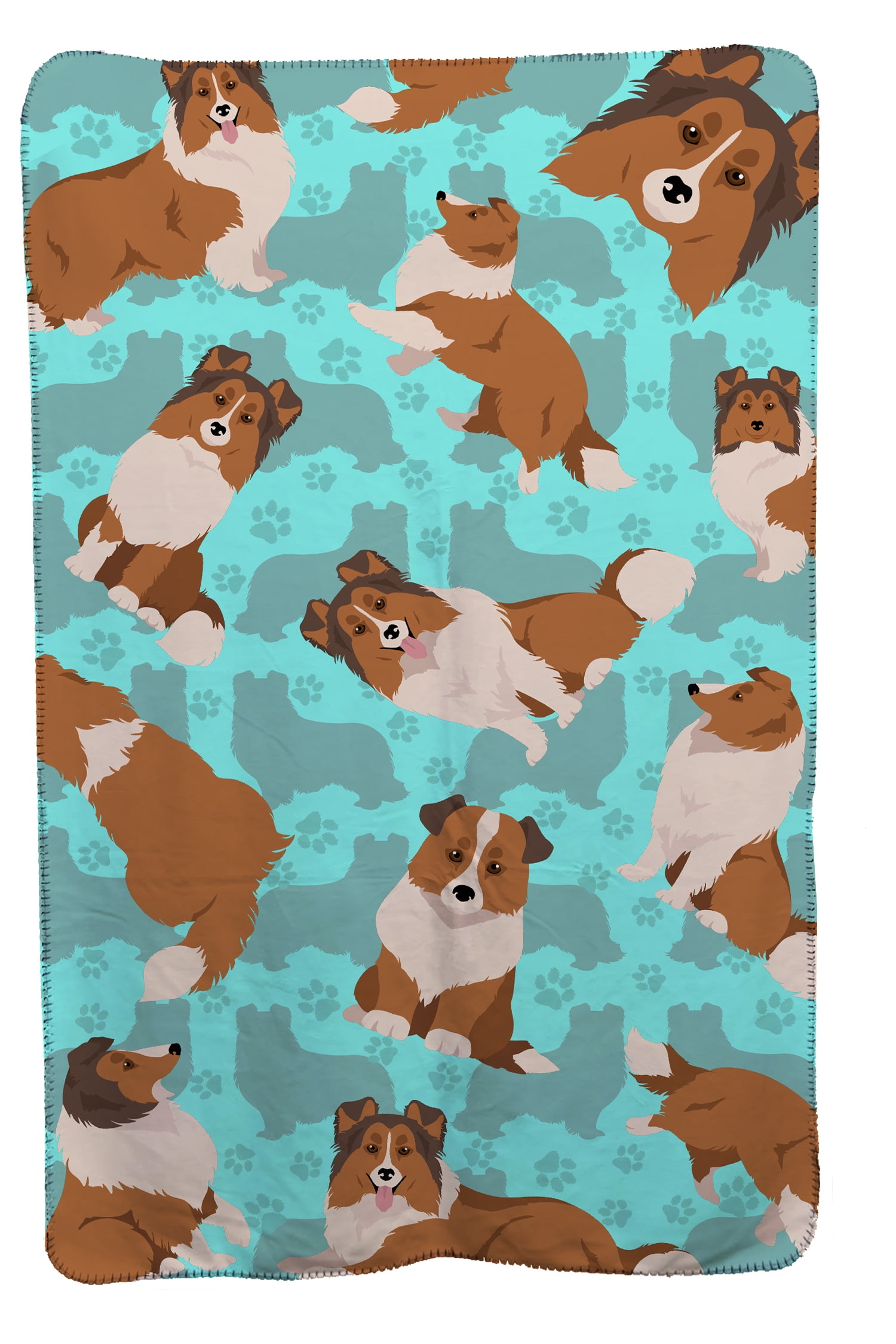 Sheltie Soft Travel Blanket with Bag 36 in x 58 in